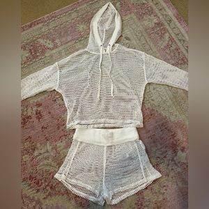 FP Movement White Mesh Coverup
